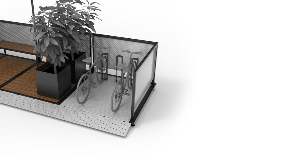 Parklets sustentable ampliacion de veredas