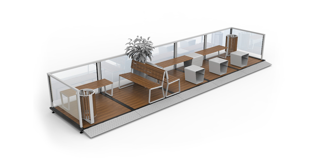 Parklets sustentable ampliacion de veredas